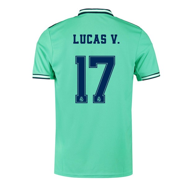 Camiseta Real Madrid NO.17 Lucas V. 3ª 2019-2020 Verde